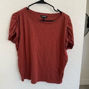 Express Women's Short Sleeve Top in Rust